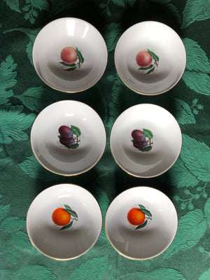 Vintage Set of 6 Fisher China Small Bowls