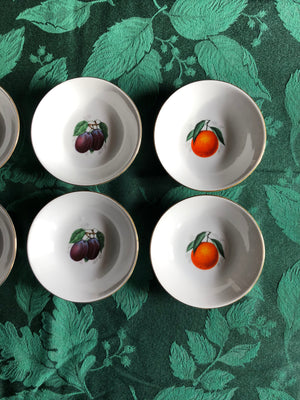 Vintage Set of 6 Fisher China Small Bowls