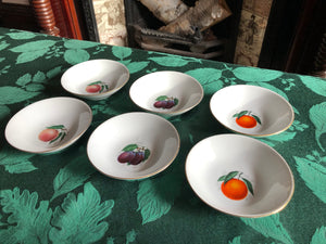Vintage Set of 6 Fisher China Small Bowls