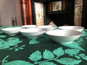 Vintage Set of 6 Fisher China Small Bowls