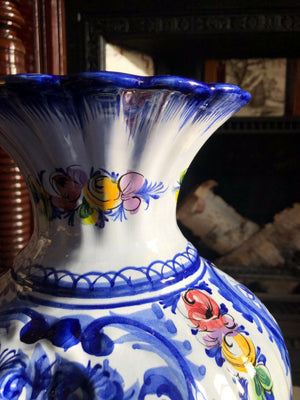 Portuguese Blue Tall Vase