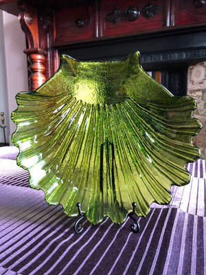 Vintage Green Shell Plate