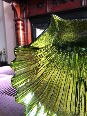 Vintage Green Shell Plate