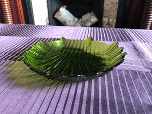 Vintage Green Shell Plate