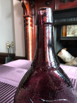 Brown Vintage Amber Style Glass Bottle