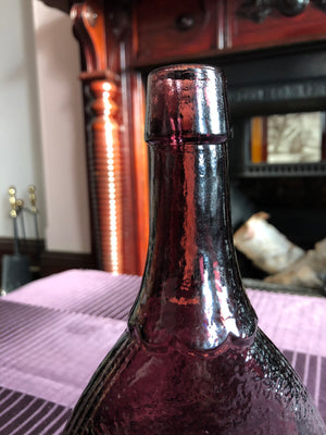 Brown Vintage Amber Style Glass Bottle