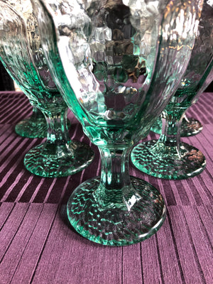 Vintage Mid-Century Wine Glasses - Set of 6 Glasses