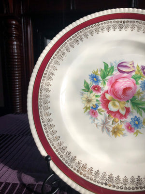 Decorative Solian Ware Simpsons Potters Ltd Cobridge England Plate