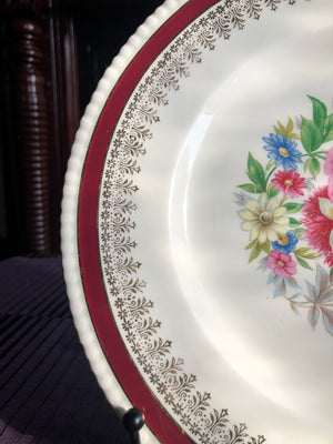 Decorative Solian Ware Simpsons Potters Ltd Cobridge England Plate