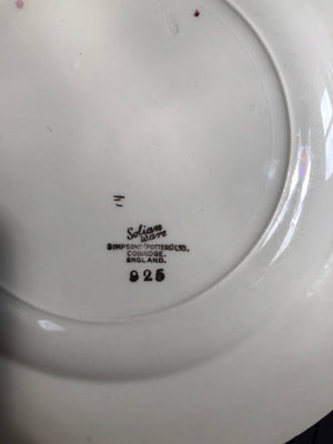 Decorative Solian Ware Simpsons Potters Ltd Cobridge England Plate