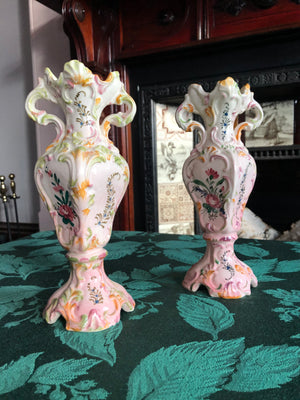 Set of 2 Italian Vintage Vases