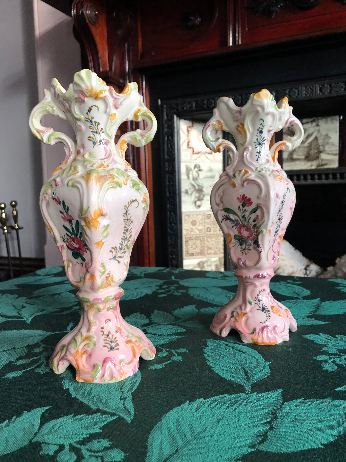 Set of 2 Italian Vintage Vases