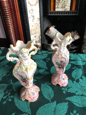 Set of 2 Italian Vintage Vases