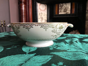 Vintage Set of 4 Meito China Gold Serving Platters and Serving Bowls