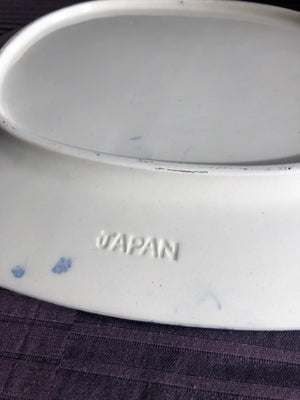 Large White and Blue Tureen