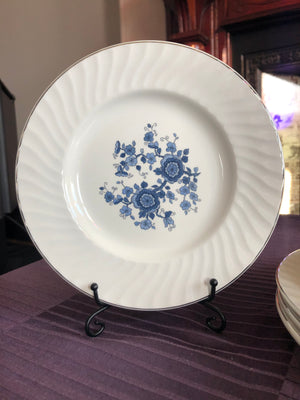 Set of Vintage Royal Blue Ironstone Plates