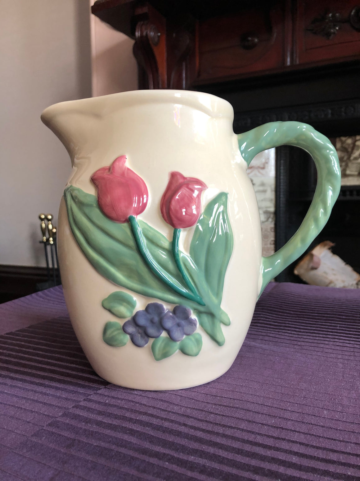 Vintage Yellow Pitcher - Treasure Craft Pitcher