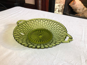 Vintage Set of 3 Indiana Green Dish