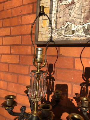 Vintage Lamps with 4 Candle Holders
