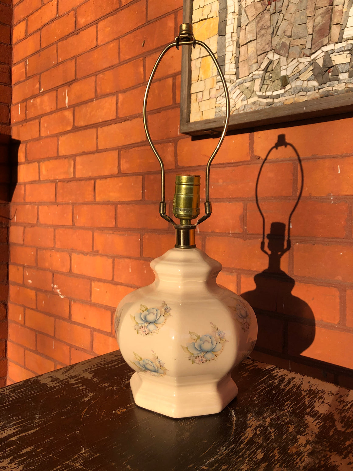 Small Beige Vintage Lamp