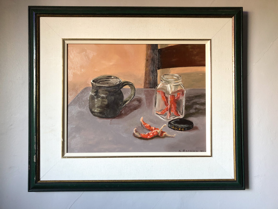 Vintage Andreas Radman Painting - P.U.R.E