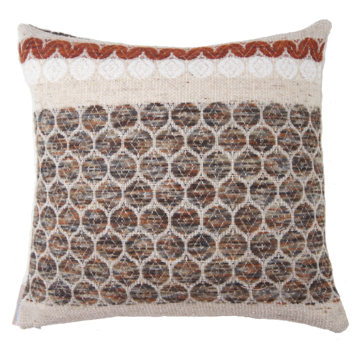 Catherine - Vintage Beige Burlap Potatoe Sack Pillow Cover - 18x18