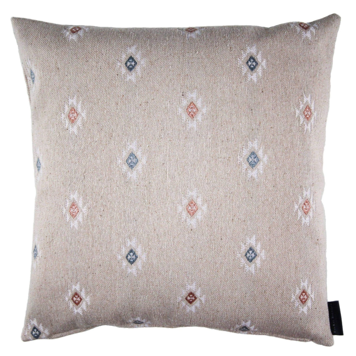 Louise - Light Beige with Losange Motifs Pillow Cover - 18x18