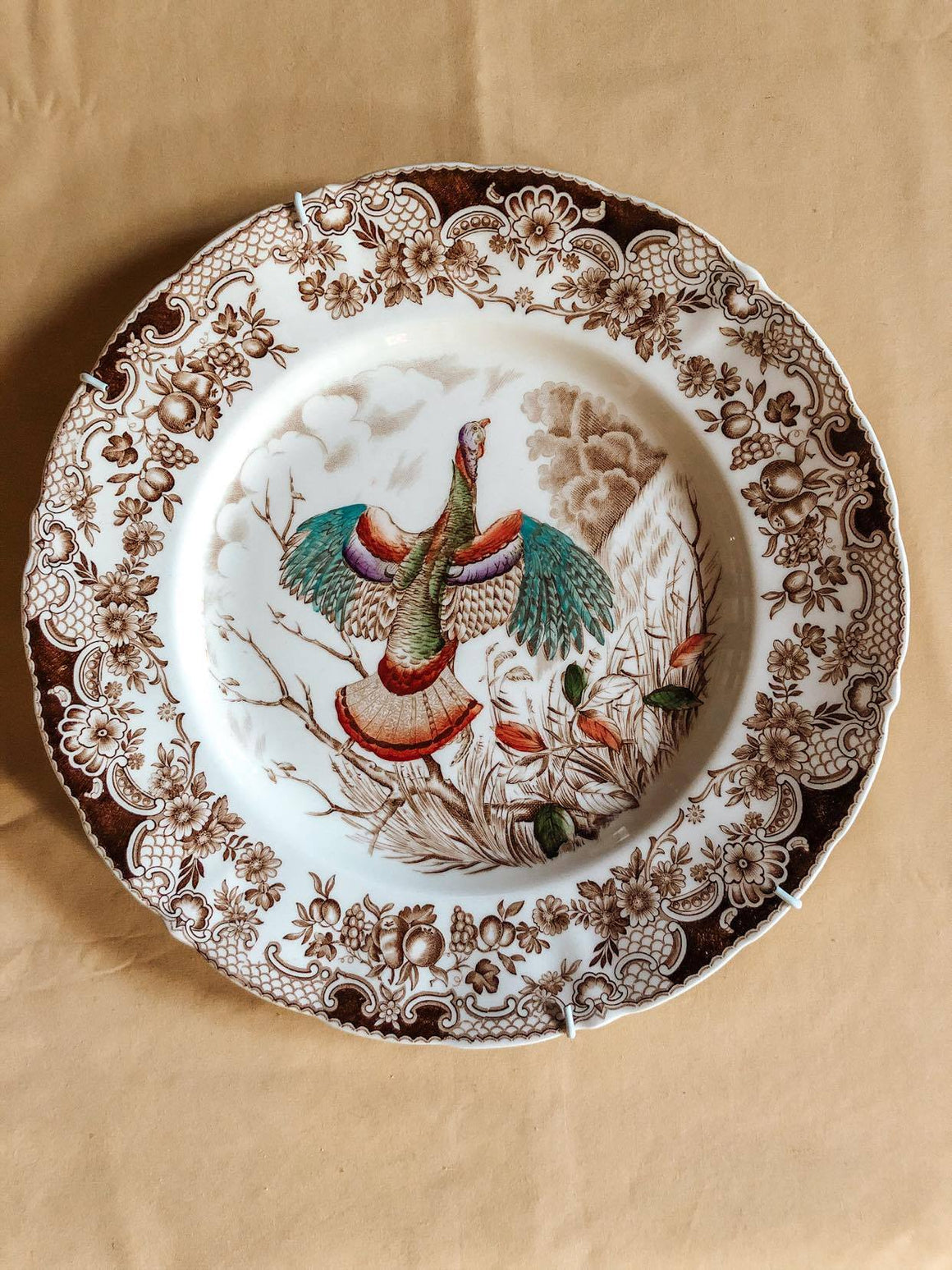 Wild Turkeys Dinner Plate - Windsor Ware JOHNSON BROS ENGLAND