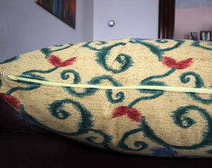 Algora - Yellow and Green Grapevines Pillow Covers - Set of 4 - 4 (22” X 22”) - Maa-Kal Boutique Canada