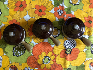 Set of 3 Ceramic French Onion Soup Bowls